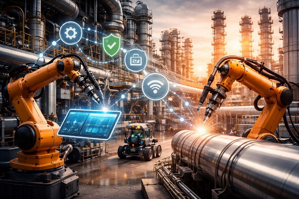 تحول دیجیتال در صنعت پتروشیمی با به‌کارگیری اتوماسیون و رباتیک در فرایندهای تولید و ایمنی